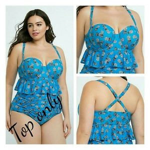 Torrid Size 5 Pineapple Bikini Top